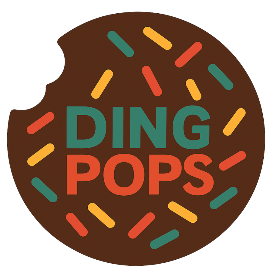 Ding Pops logo — a cookie with colorful sprinkles